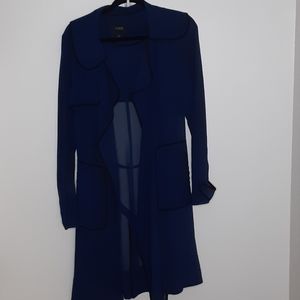 NWOT Guess Kimono Navy Sheer Sheer Sleeves sz S